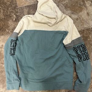 Victoria's Secret Blue and Cream Hoodie